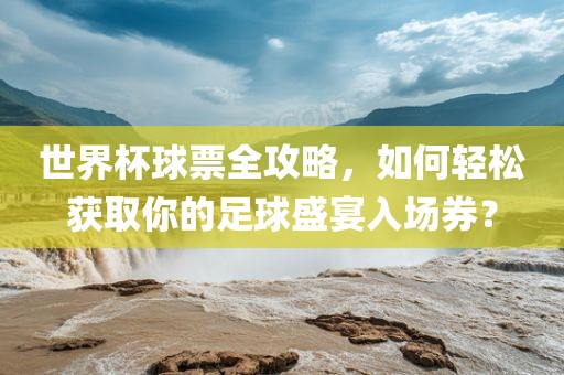 世界杯球票全攻略，如何轻松获取你的足球盛宴入场券？