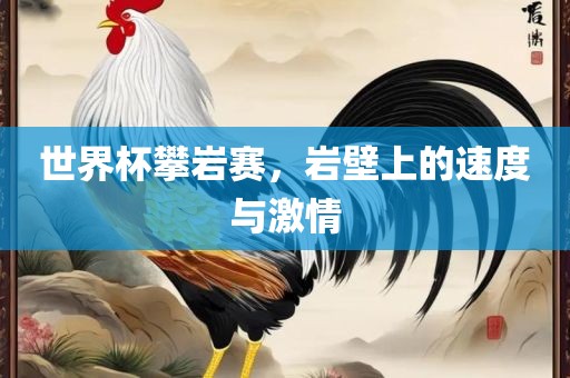 世界杯攀岩赛，岩壁上的速度与激情江门市永晋源无纺布有限公司