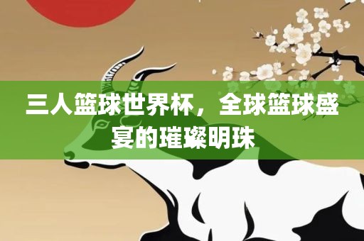 三人篮球世界杯，全球篮球盛宴的璀璨明珠