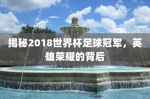揭秘2018世界杯足球冠军，英雄荣耀的背后