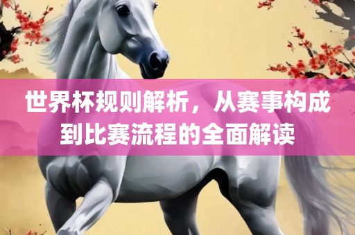 世界杯规则解析，从赛事构成到比赛流程的全面解读