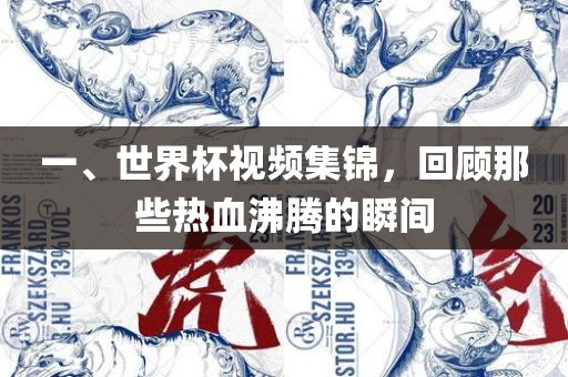 一、世界杯视频集锦，回顾那些热血沸腾的瞬间