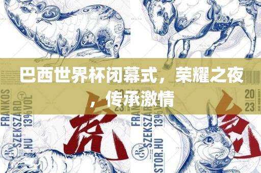 巴西世界杯闭幕式，荣耀之夜，传承激情江门市永晋源无纺布有限公司