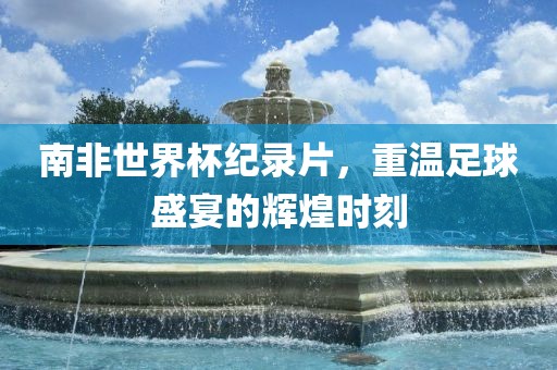 南非世界杯纪录片，重温足球盛宴的辉煌时刻