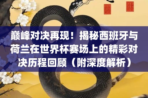巅峰对决再现！揭秘西班牙与荷兰在世界杯赛场上的精彩对决历程回顾（附深度解析）