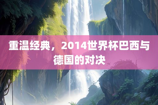 重温经典，2014世界杯巴西与德国的对决