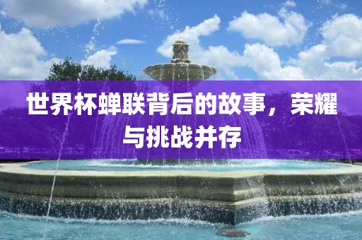 世界杯蝉联背后的故事，荣耀与挑战并存江门市永晋源无纺布有限公司