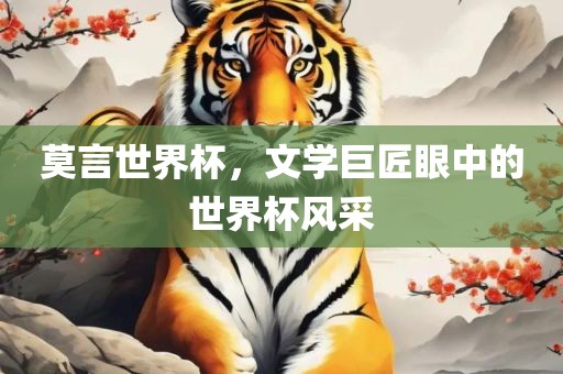 莫言世界杯，文学巨匠眼中的世界杯风采江门市永晋源无纺布有限公司