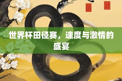 世界杯田径赛，速度与激情的盛宴