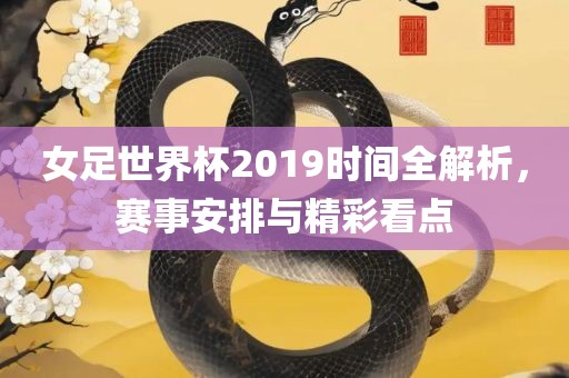 女足世界杯2019时间全解析，赛事安排与精彩看点