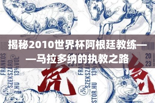 揭秘2010世界杯阿根廷教练——马拉多纳的执教之路