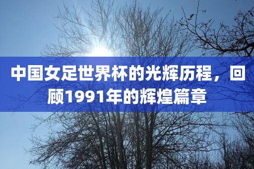 中国女足世界杯的光辉历程，回顾1991年的辉煌篇章