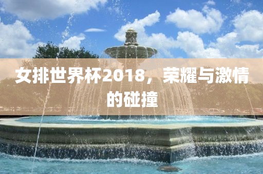 女排世界杯2018，荣耀与激江门市永晋源无纺布有限公司情的碰撞
