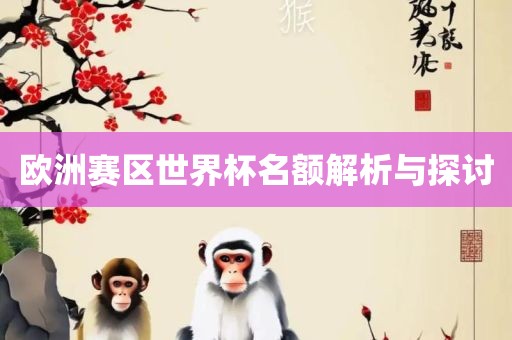 欧洲赛区世界杯名额解析与探讨江门市永晋源无纺布有限公司