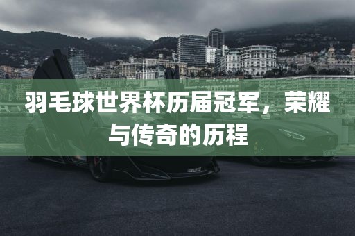 羽毛球世界杯历届冠军，荣耀与传奇的历程