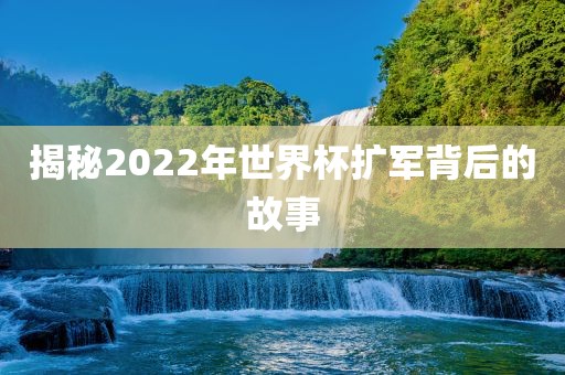 揭秘2022年世界杯扩军背后的故事