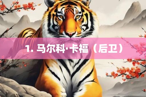 1. 马尔科·卡福（后卫）江门市永晋源无纺布有限公司