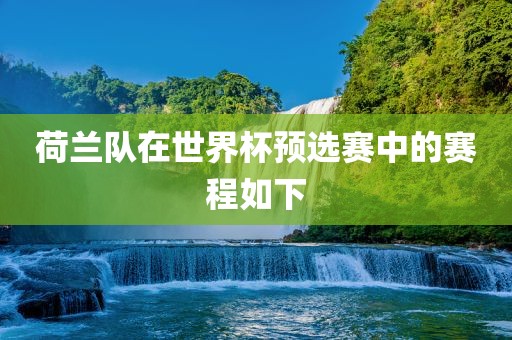 荷兰队在世界杯预选赛中的赛程如下