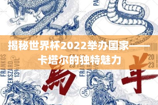 揭秘世界杯2022举办国家——卡塔尔的独特魅力江门市永晋源无纺布有限公司