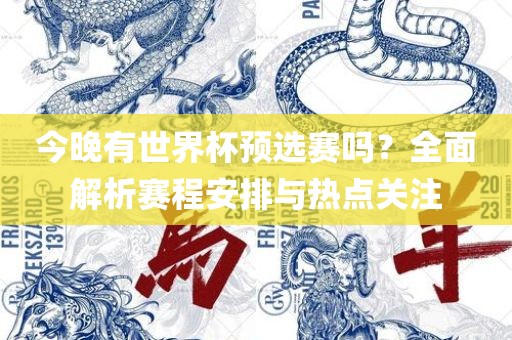今晚有世界杯预选赛吗？全面解析赛程安排与热点关注