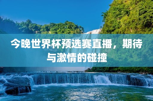今晚世界杯预选赛直播，期待与激情的碰撞