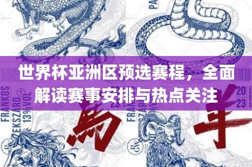 世界杯亚洲区预选赛程，全面解读赛事安排与热点关注
