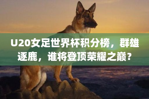 U20女足世界杯积分榜，群雄逐鹿，谁将登顶荣耀之巅？