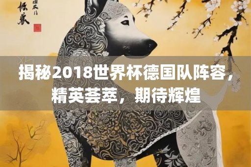 揭秘2018世界杯德国队阵容，精英荟萃，期待辉煌