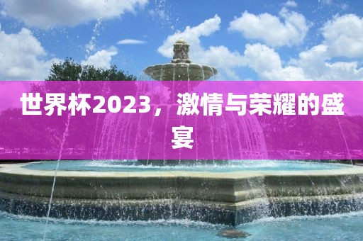 世界杯2023，激情与荣耀的盛宴