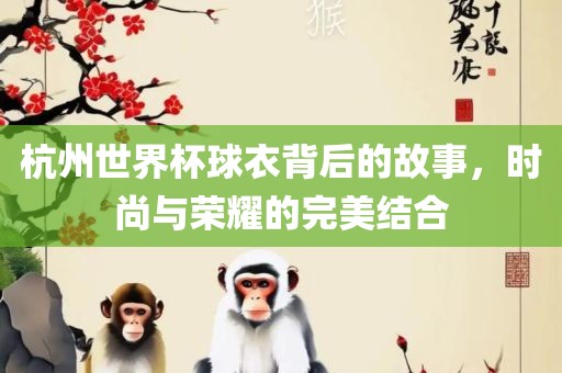 杭州世界杯球衣背后的故事，时尚与荣耀的完美结合