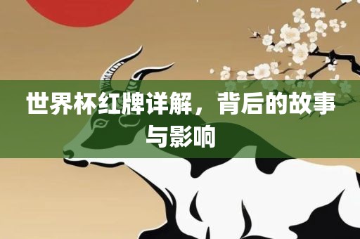 世界杯红牌详解，背后的故事与影响
