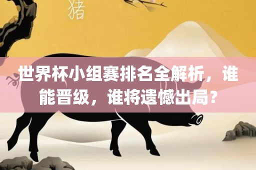 世界杯小组赛排名全解析，谁能晋级，谁将遗憾出局？