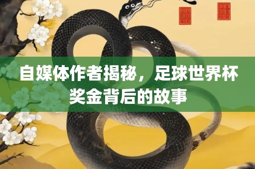 自媒体作者揭秘，足球世界杯奖金背后的故事