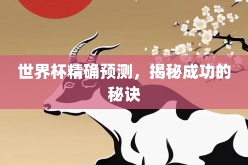 世界杯精确预测，揭秘成功的秘诀