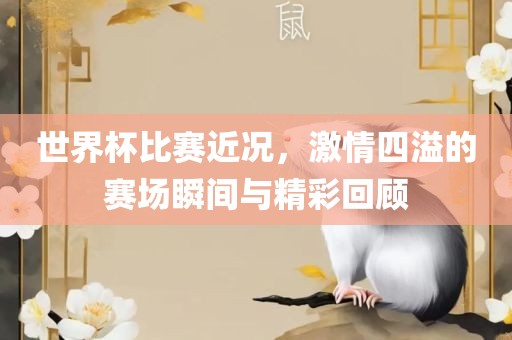 世界杯比赛近况，激情四溢的赛场瞬间与精彩回顾