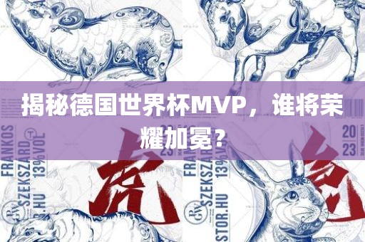揭秘德国世界杯MVP，谁将荣耀加冕？