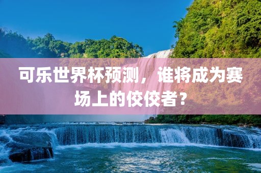 可乐世界杯预测，谁将成为赛场上的佼佼者？