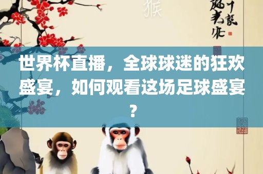 世界杯直播，全球球迷的狂欢盛宴，如何观看这场足球盛宴？