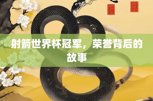 射箭世界杯冠军，荣誉背后的故事