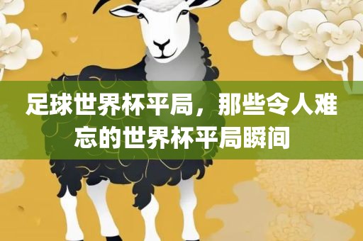 足球世界杯平局，那些令人难忘的世界杯平局瞬间