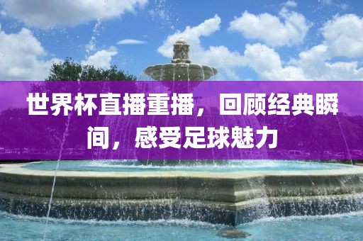 世界杯直播重播，回顾经典瞬间，感受足球魅力