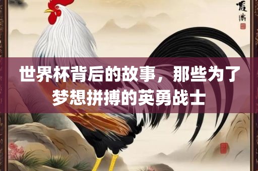 世界杯背后的故事，那些为了梦想拼搏的英勇战士
